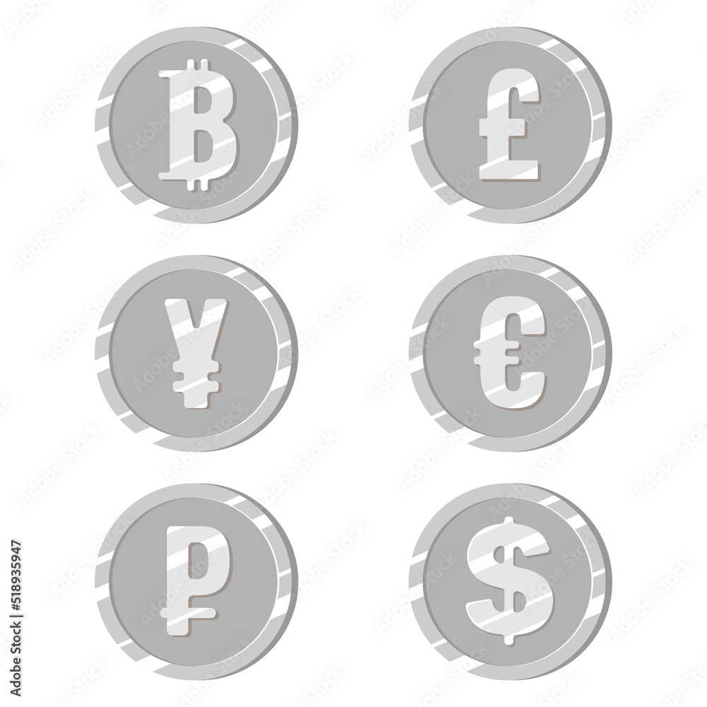 dollar currency symbols. vector illustration dollar currency symbols. vector illustration