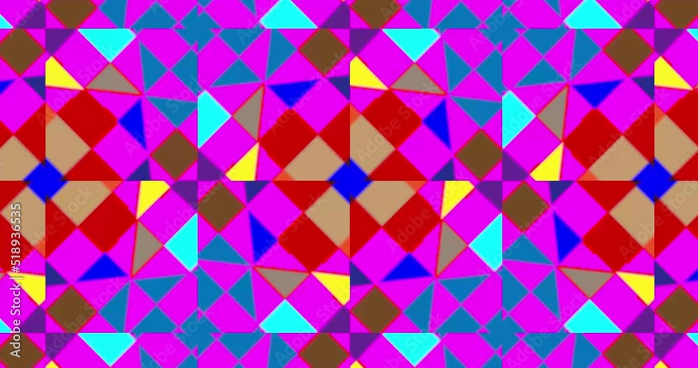 Abstract Kaleidoscope Squence Patterns. Motion Graphics Pattern. 4K Background Animation Footage. seamless loop video. 