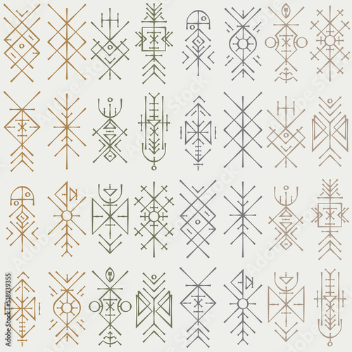 Runic geometric pattern