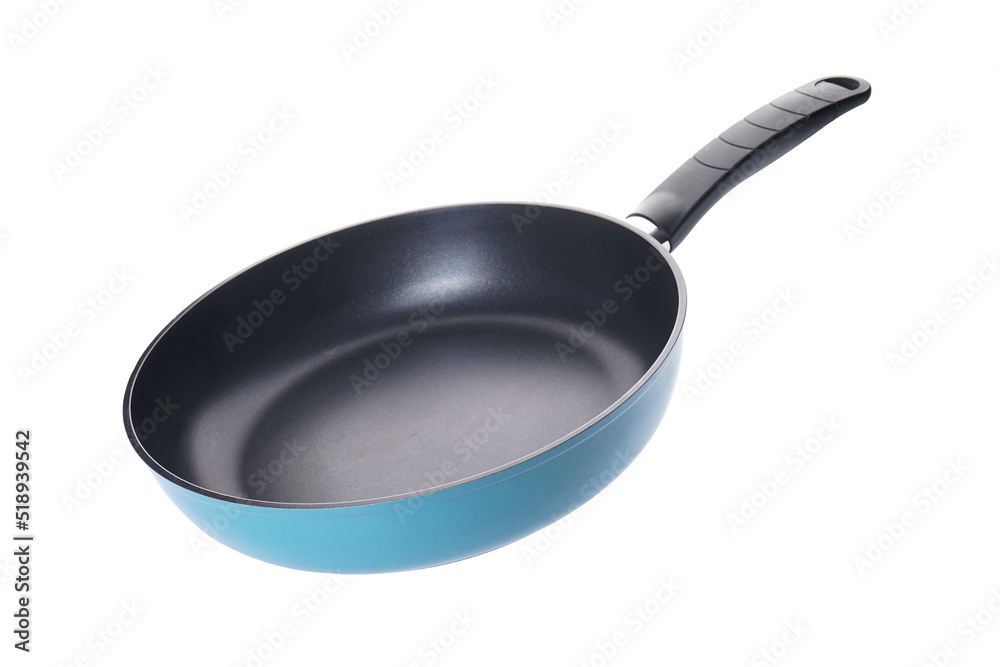 New frying pan isolated on white background. New frying pan isolated on white background.