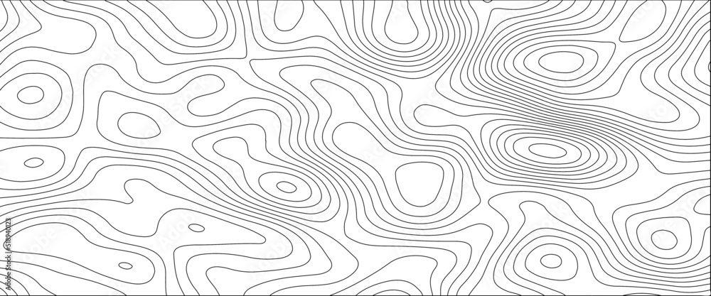 Topographic contour map. Vector cartography illustration. Topography ...