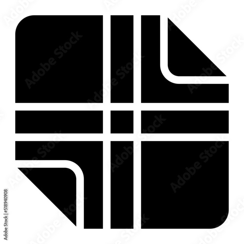 handkerchief glyph icon
