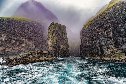 Vestmanna bird cliffs on the Faroe Islands photo