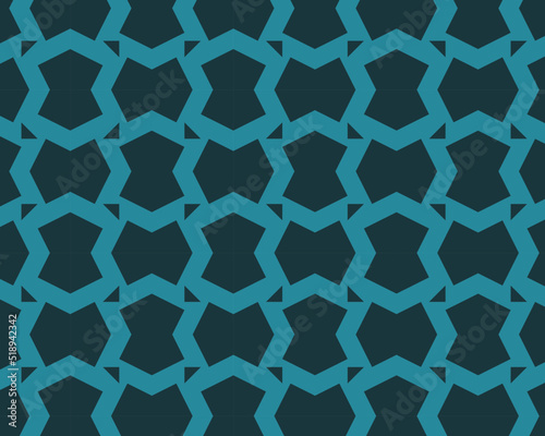 Geometric abstract seamless pattern, with blue color combination, Background