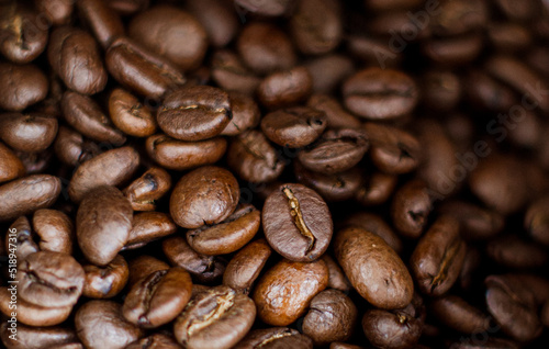 coffee beans background © Artur