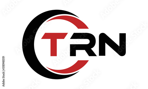 TRN three letter swoosh logo design vector template | monogram logo | abstract logo | wordmark logo | letter mark logo | business logo | brand logo | flat logo | minimalist logo | text | word | symbol