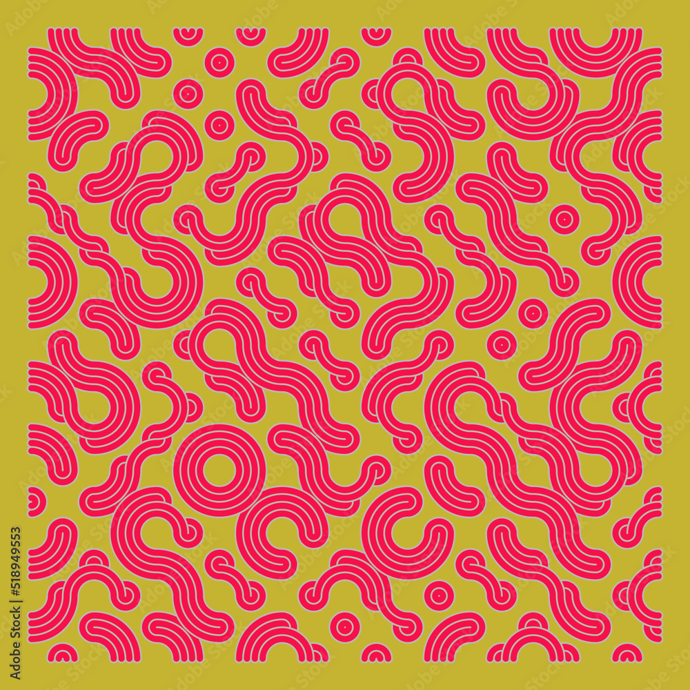 Color truchet tiling connections illustration Color truchet tiling connections illustration
