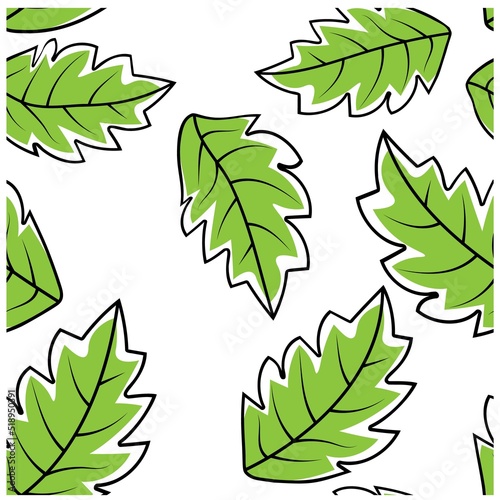 Seamless pattern abstract leaf. Vector fabric seamless pattern. Design element. Abstract floral illustration.