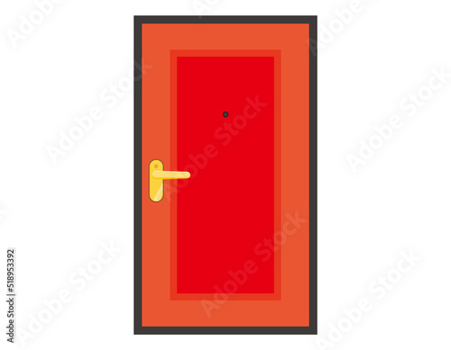 ドア　扉　　ベクターイラスト