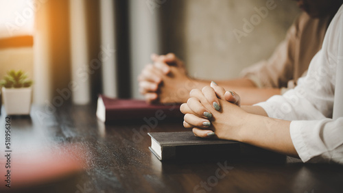  Two women praying worship believe © doidam10