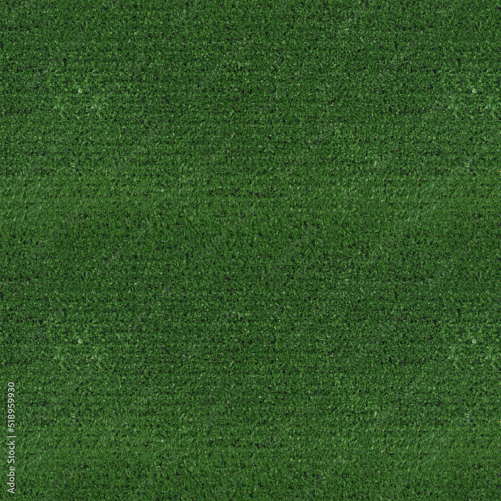 Seamless green carpet rug texture background from above Stock Photo