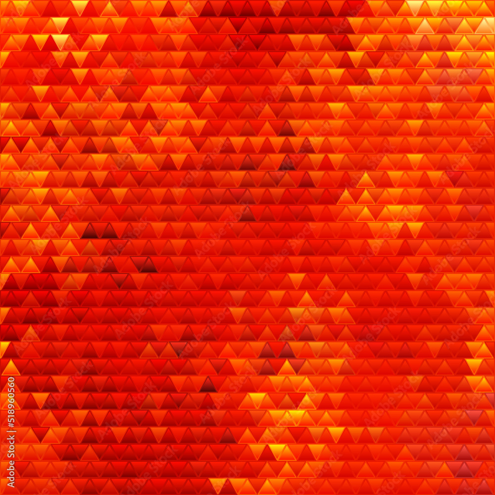 abstract vector stained-glass triangle mosaic background - red and orange abstract vector stained-glass triangle mosaic background - red and orange