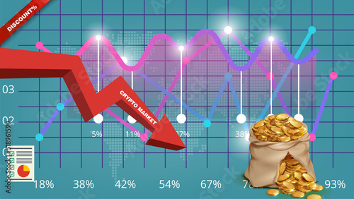 coin exchange to dollar rate on monitor display. Cryptocurrency invest chart