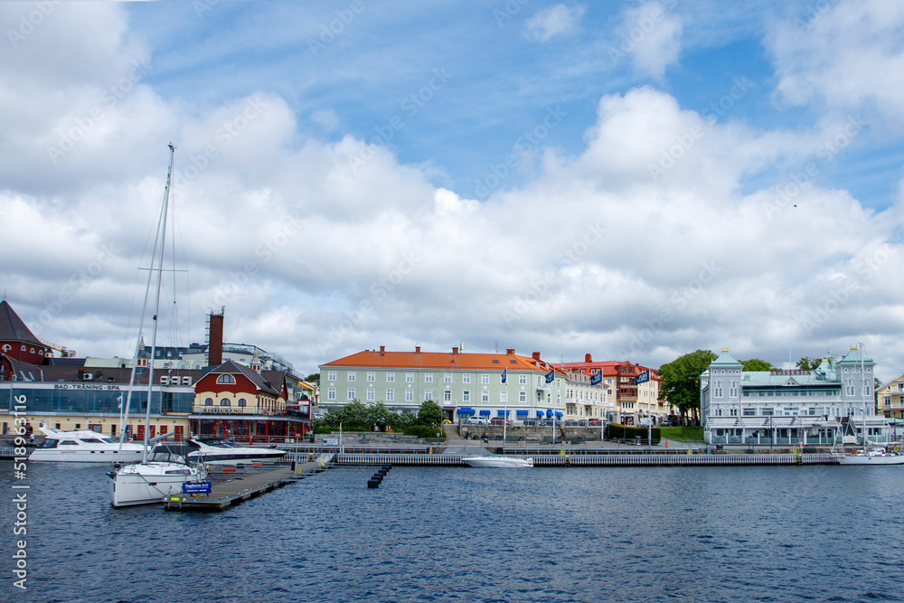 Harbour in the city of Strömstad