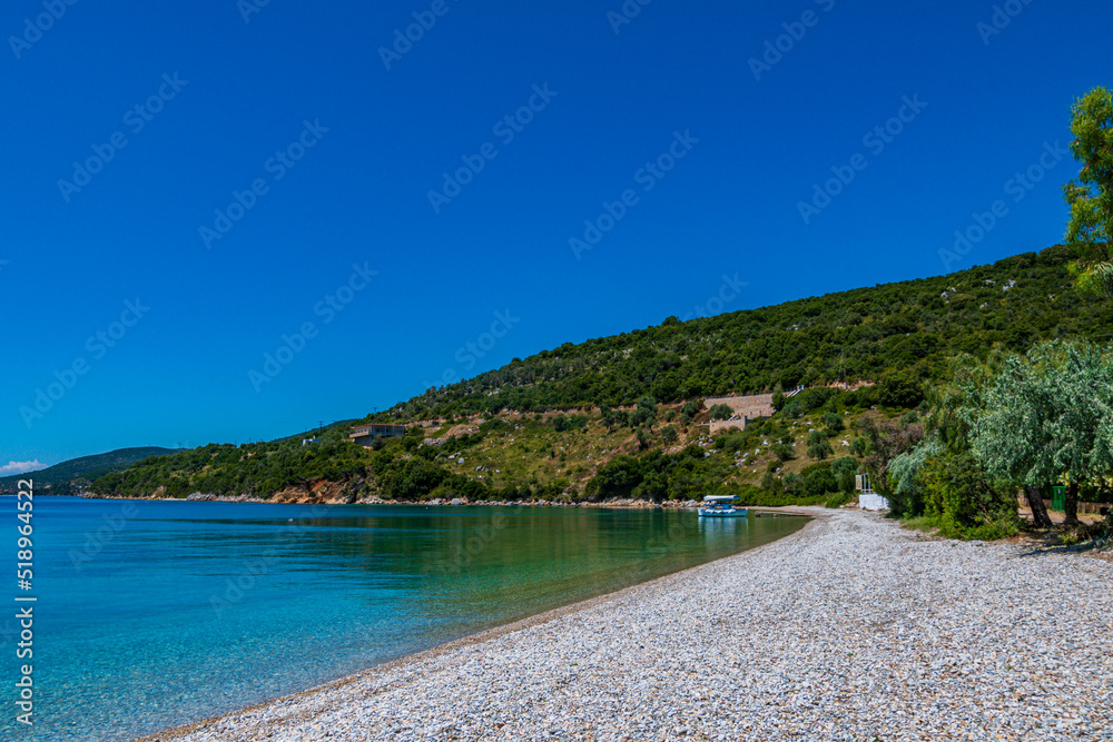 Fototapeta premium The famous beach of Agios Dimitrios in Alonissos island, Greece