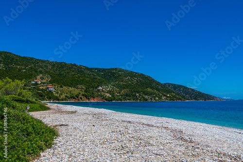 The famous beach of Agios Dimitrios in Alonissos island  Greece