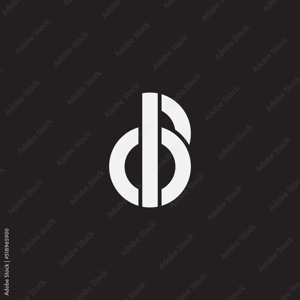 Initial letter DB monogram logo template. Initial letter DB monogram logo template.