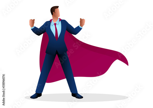 Businessman as a superhero