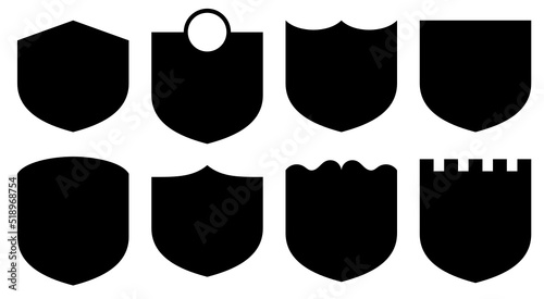 set of shields for fooball photo