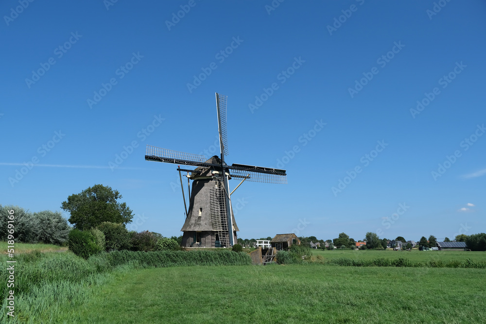 dutch windmill in the region of Utrecht (Nigteveen)