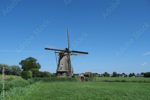 dutch windmill in the region of Utrecht (Nigteveen)