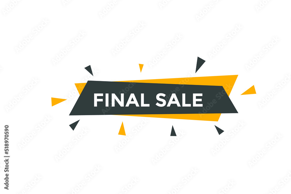 Final sale text web template. Vector Illustration.
Final sale text web template. Vector Illustration.