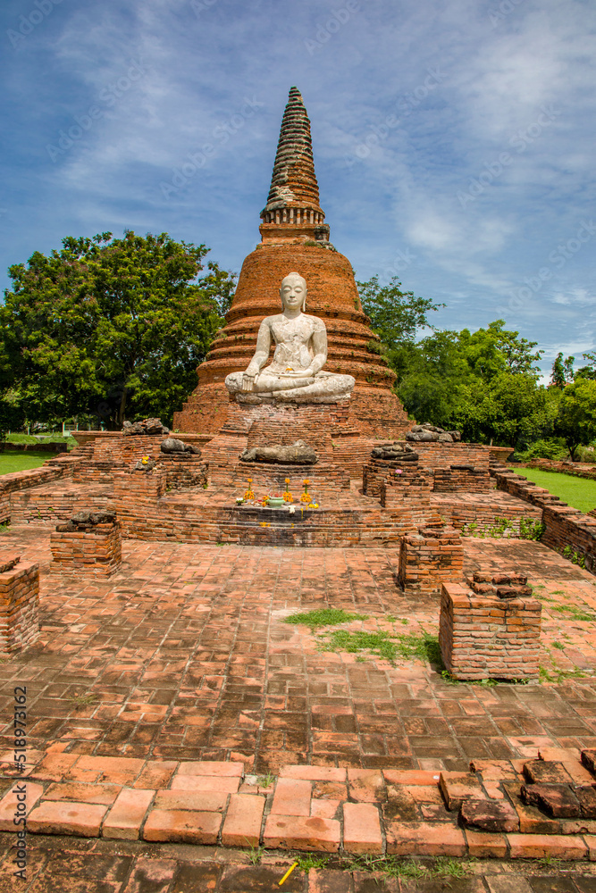 The Buddha statue in Wat Worachettharam, which means 