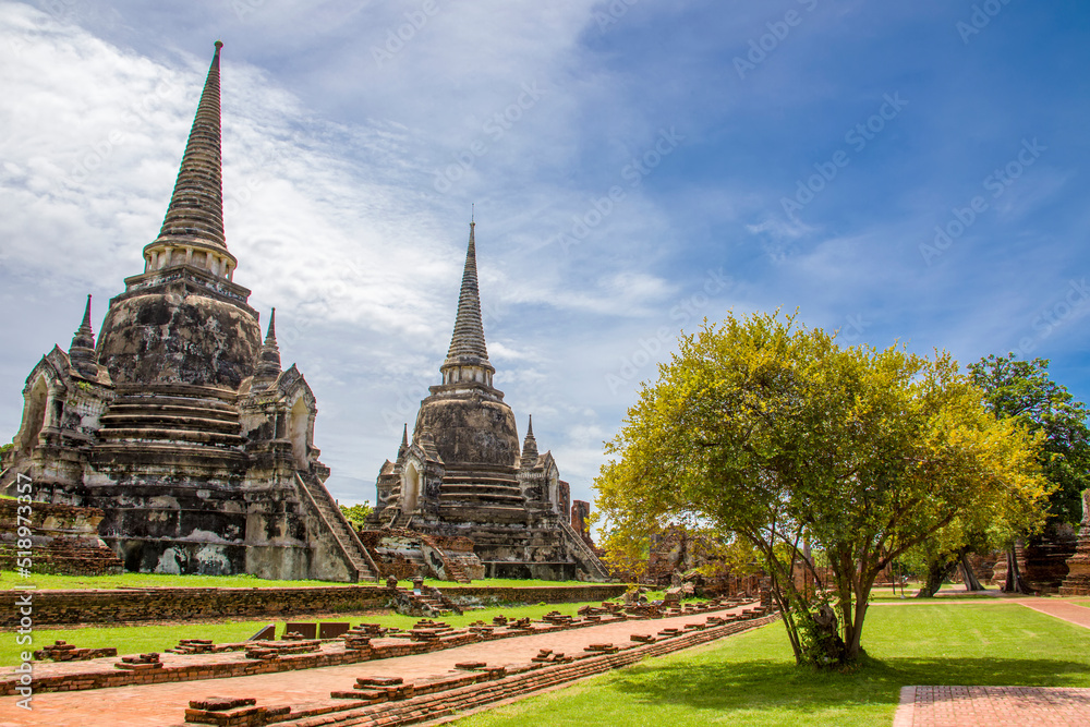 Fototapeta premium The Prang in Wat Phra Si Sanphet, which means 