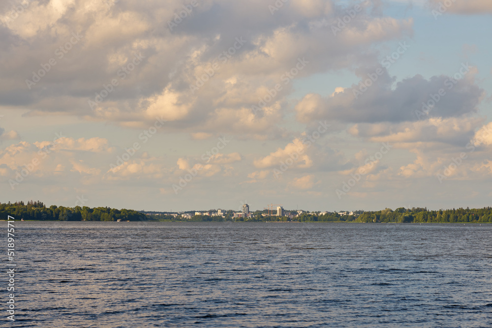 The city of Jarvenpaa on the shore of Lake Tuusula.