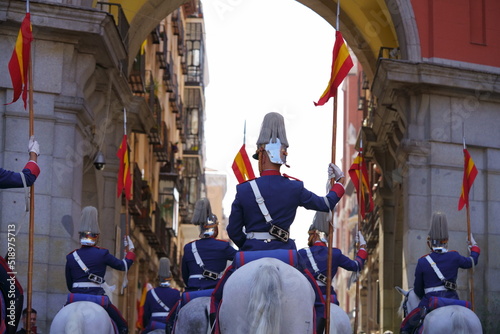 The Royal Guard (Spanish: Guardia Real) is an independent regiment of the Spanish Armed Forces that is dedicated to the protection of the King of Spain and members of the Spanish Royal Family