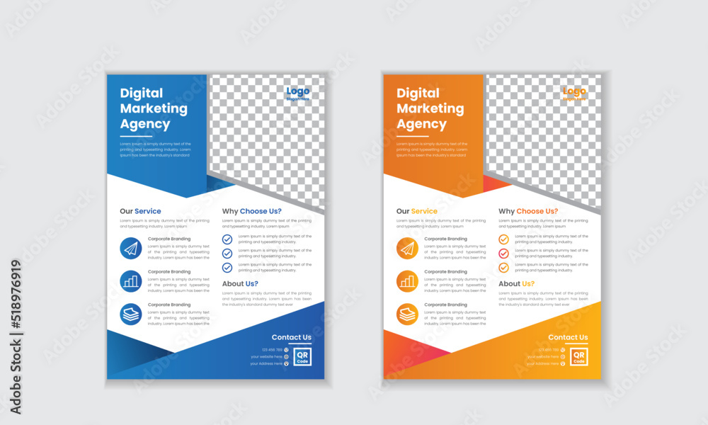 Creative Corporate Flyer Template Design For Multipurpose Business Creative Corporate Flyer Template Design For Multipurpose Business