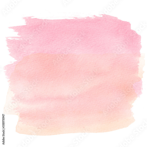 Pink Pastel Watercolor brush stroke With Gold Glitter
