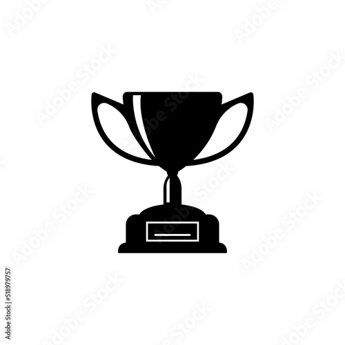 Trophy icon logo vector