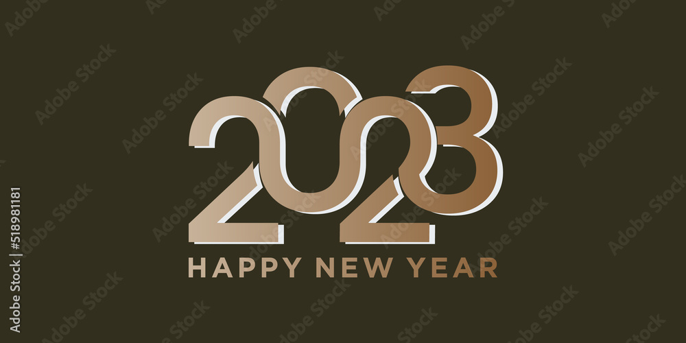 new year logo design 2023 with infinity theme new year logo design 2023 with infinity theme