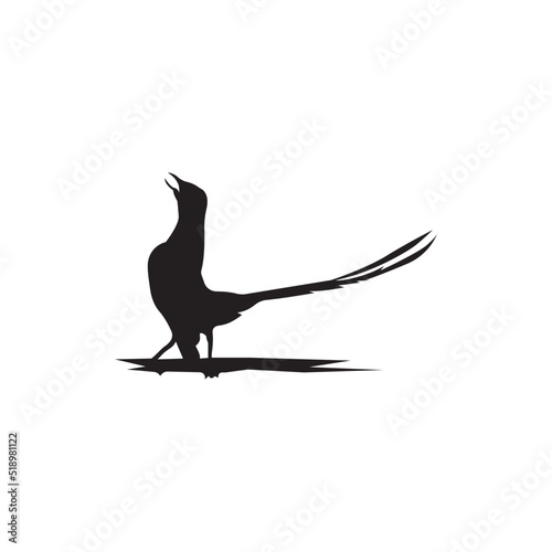 Stone magpie icon logo vector design