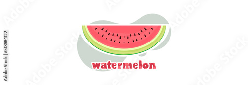 Half of a red sweet watermelon with stones.