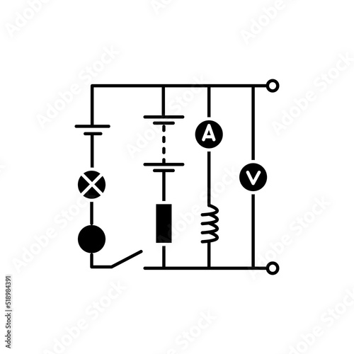 Electrology olor line icon. Pictogram for web page, mobile app, promo.