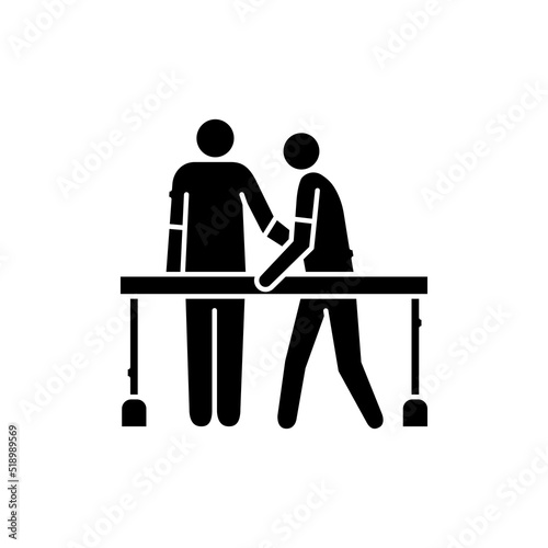 Rehabilitation olor line icon. Pictogram for web page, mobile app, promo.
