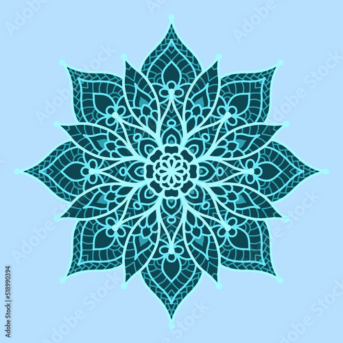 3d Flower Mandala pattern. Lace 3D mandala. Multilayer SVG laser Cut File
