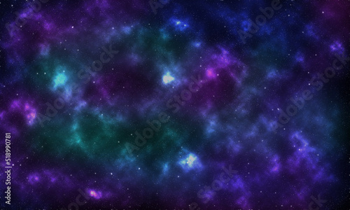 Fototapeta Naklejka Na Ścianę i Meble -  Cosmic background nebula with stars in deep space