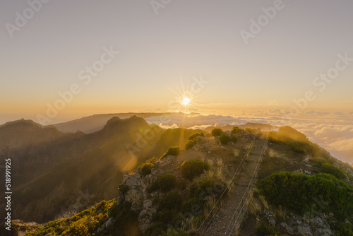 Sonnenuntergang auf dem Pico Ruivo