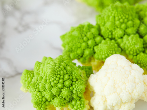 Romanesco broccoli forest background