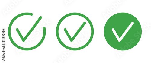 Chek, ok, yes icon approved vector illustration. Check mark icon on white background. Vector illustration