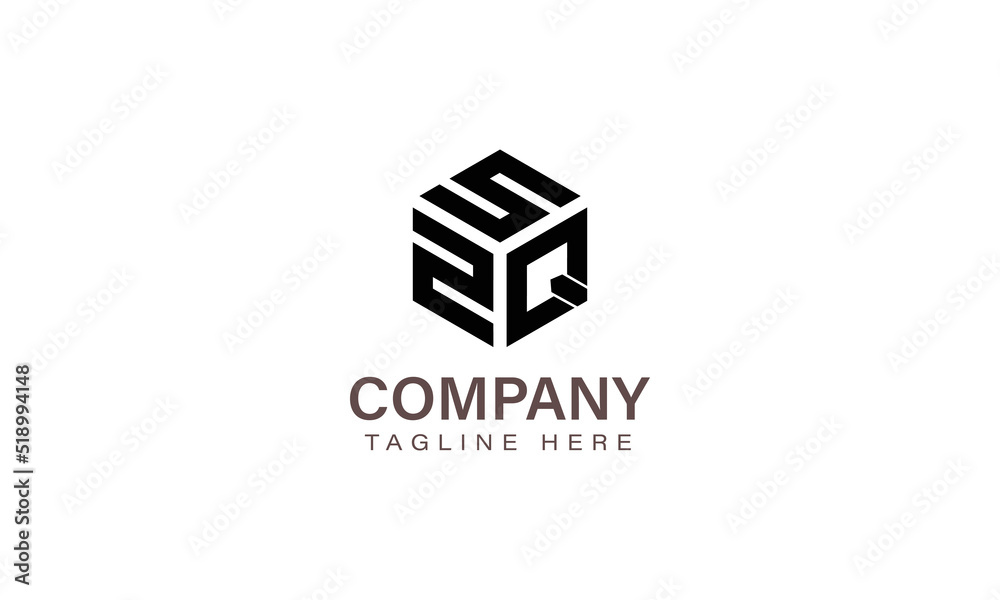 Letter SZQ Logo, Three Letter Logo, Alphabet S Z Q Hexagon Shape Vector Icon Template Letter SZQ Logo, Three Letter Logo, Alphabet S Z Q Hexagon Shape Vector Icon Template