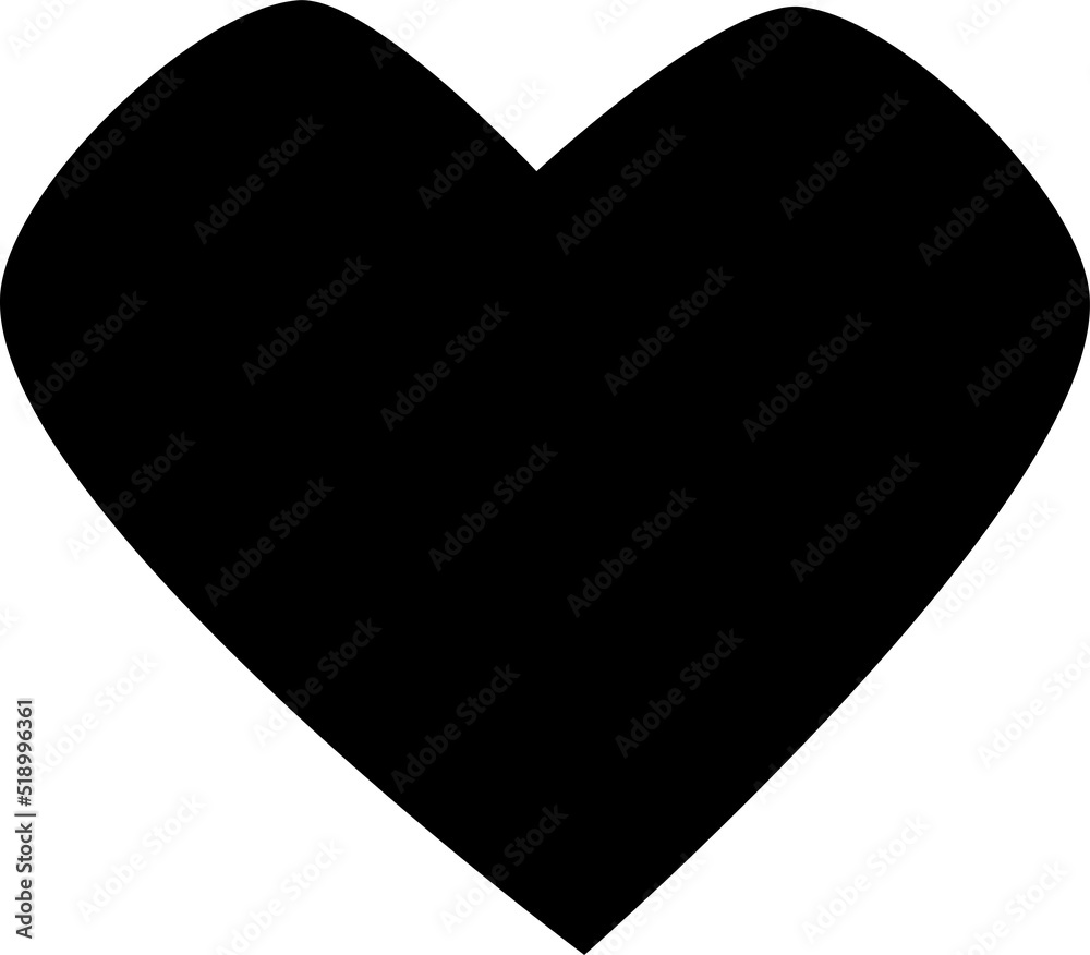 Fototapeta premium simple vector illustration of a flat linear heart