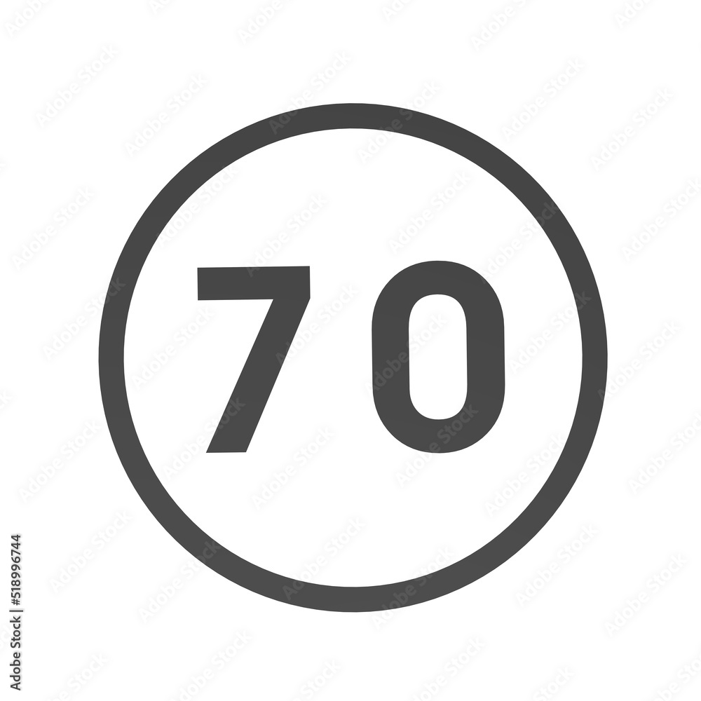 gray-number-70-in-a-circle-on-a-white-background-numbers-and-numbers