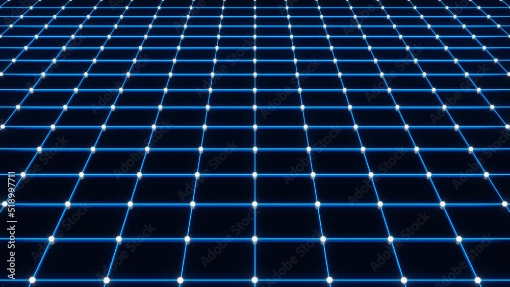 3d render abstract blue led neon road seamless animation 3d render abstract blue led neon road seamless animation