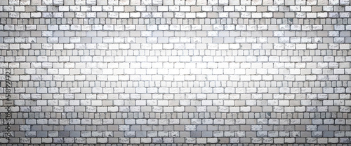 Light background brick wall, copy space, 3d render