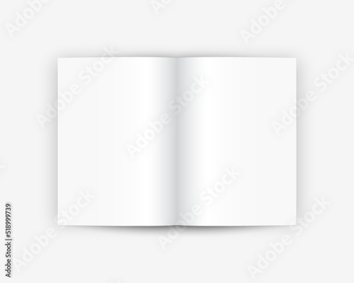 vector blank white A3 brochure template for mock up and presentation design © jackreznor