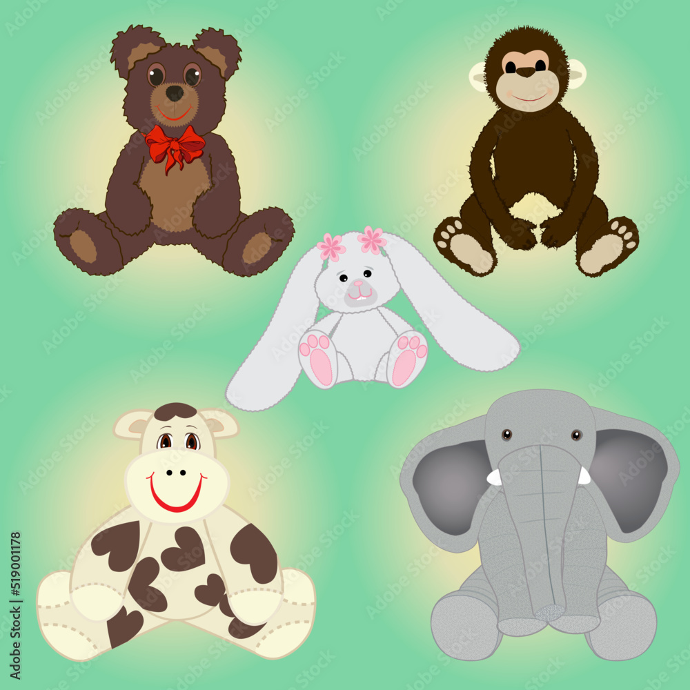 Collection of Plush Animals